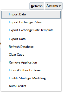 Import data option